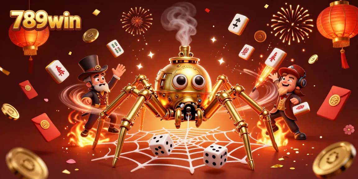 Experience thrilling gameplay with 789win, featuring exciting casino elements in a vibrant, dynamic scene.