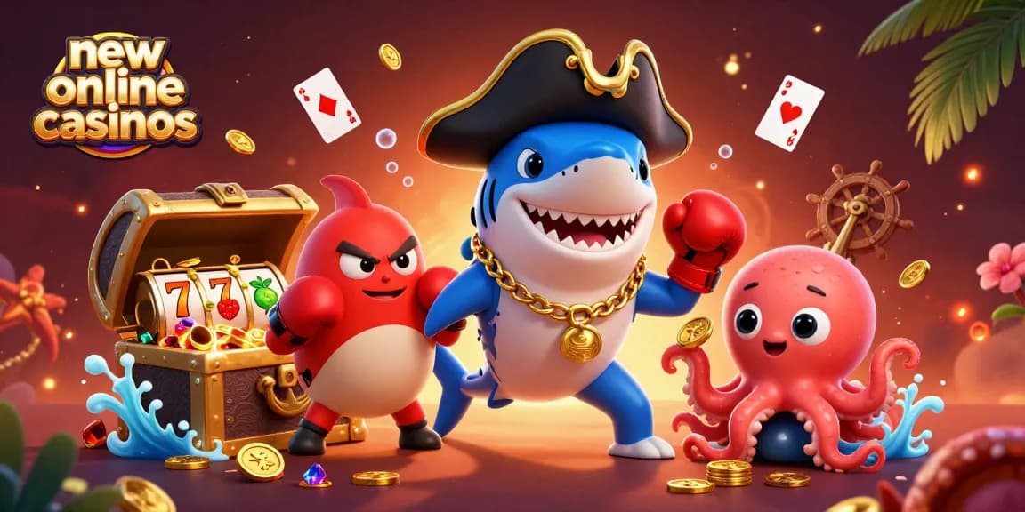 Play exciting games at new online casinos featuring vibrant characters and fun slots!