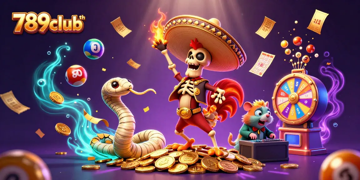 Experience thrilling wins at 789clubth with vibrant gaming elements and animated characters.