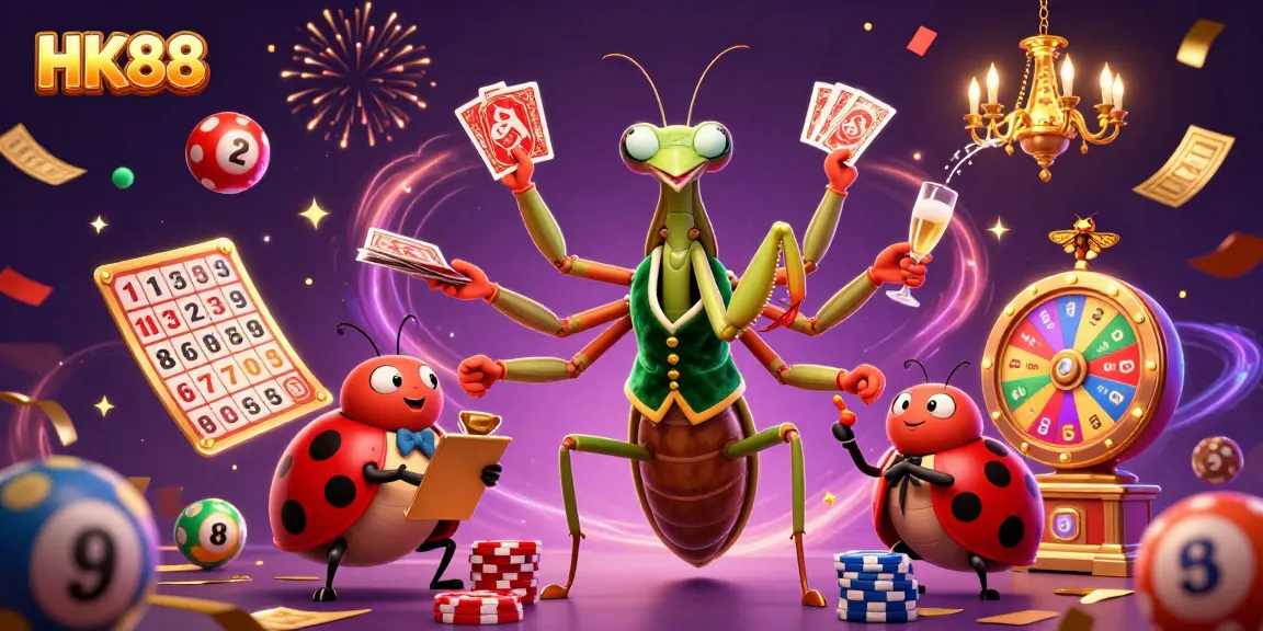 Experience thrilling gaming at HK88 with lively characters and dynamic casino elements.