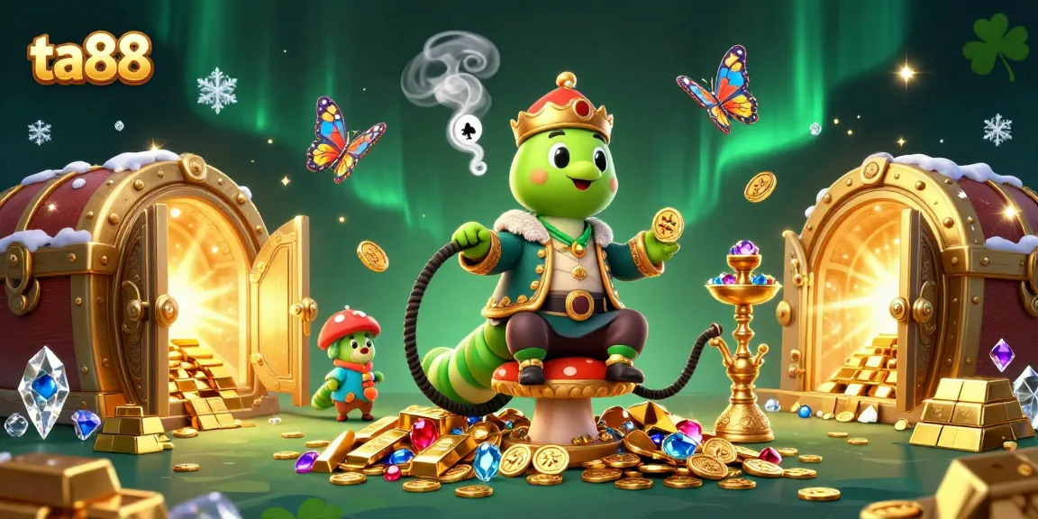 ta88 captivates players with an exuberant illustration of casino riches and gaming excitement.