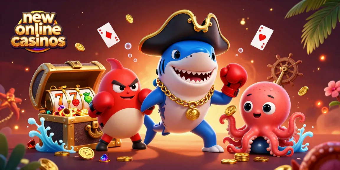 Play exciting games at new online casinos featuring vibrant characters and fun slots!